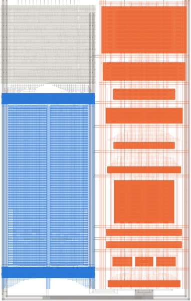 SAiR10 SAR ADC layout in 16 nm FinFET